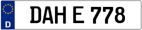 Trailer License Plate